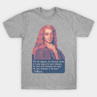 Voltaire Portrait And Quote T-Shirt